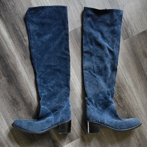Jeffrey Campbell slouchy knee high suede boots - Picture 1 of 12